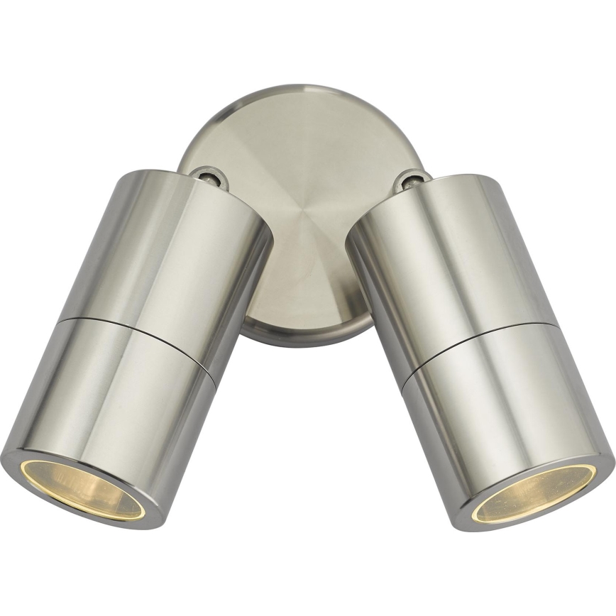 Där Lighting ORT0968 - LED Venkovní nástěnné bodové svítidlo ORTEGA 2xGU10/5W/230V IP65 lesklý chrom