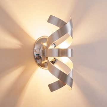 Där Lighting RAW0750 - Nástěnné svítidlo RAWLEY 1xG9/25W/230V matný chrom