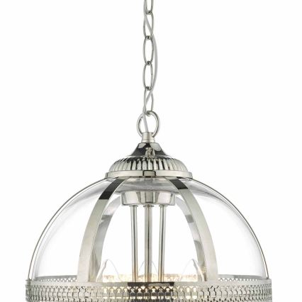 Där Lighting VAN0338 - Lustr na řetězu VANESSA 3xE14/40W/230V lesklý chrom