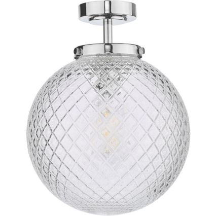 Där Lighting WAY0150 - Koupelnové stropní svítidlo WAYNE 1xE27/40W/230V IP44 lesklý chrom
