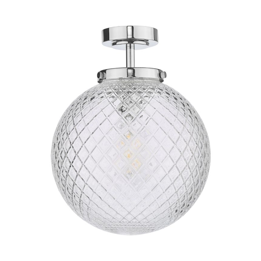 Där Lighting WAY0150 - Koupelnové stropní svítidlo WAYNE 1xE27/40W/230V IP44 lesklý chrom