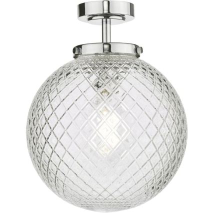 Där Lighting WAY0150 - Koupelnové stropní svítidlo WAYNE 1xE27/40W/230V IP44 lesklý chrom