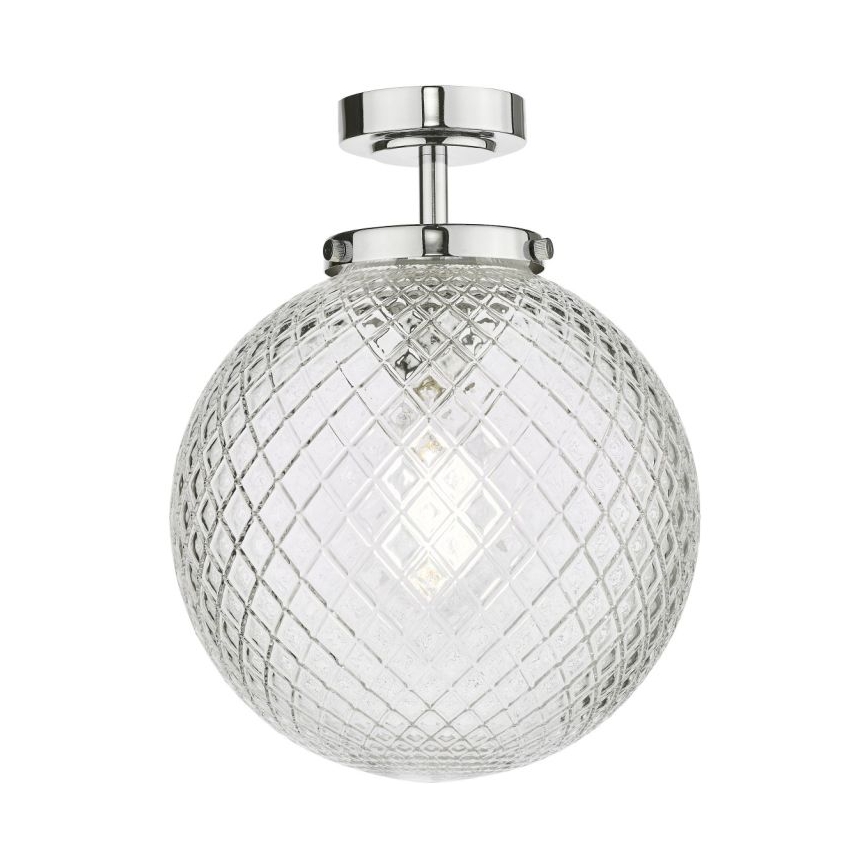 Där Lighting WAY0150 - Koupelnové stropní svítidlo WAYNE 1xE27/40W/230V IP44 lesklý chrom