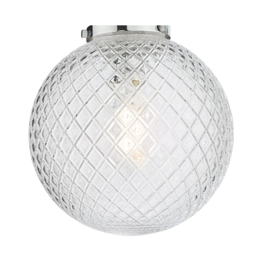Där Lighting WAY0150 - Koupelnové stropní svítidlo WAYNE 1xE27/40W/230V IP44 lesklý chrom