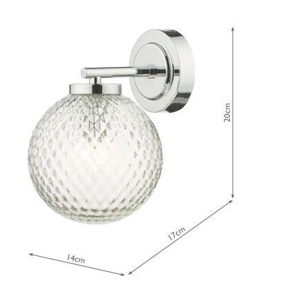Där Lighting WAY0750 - Koupelnová nástěnná lampa WAYNE 1xG9/3W/230V IP44 lesklý chrom