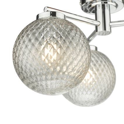 Där Lighting WAY5350 - Koupelnový přisazený lustr WAYNE 3xG9/3W/230V IP44 lesklý chrom