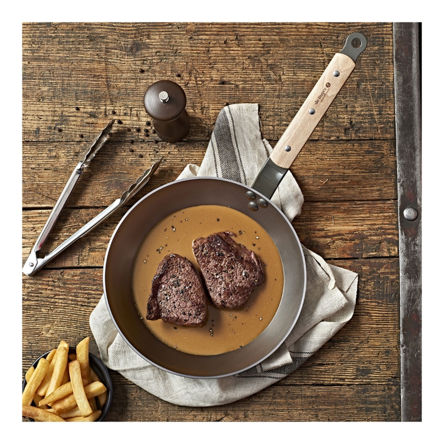 De Buyer 5710.32 - Pánev MINERAL B BOIS 32 cm ocel