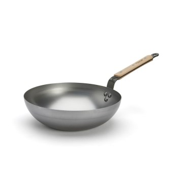 De Buyer 5717.28 - Pánev Wok MINERAL B BOIS 28 cm