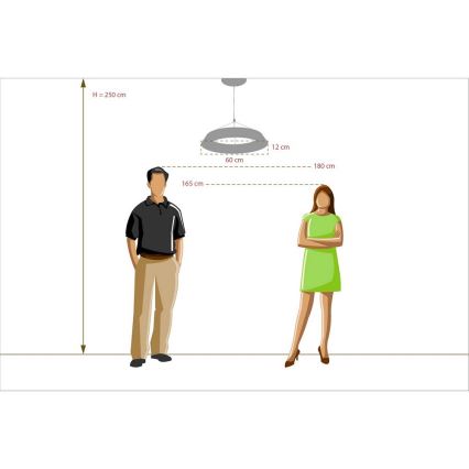De Markt - LED Lustr na lankuTECHNO LED/40W/230V