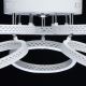 De Markt - LED Stmívatelné stropní svítidlo AURICH LED/70W/230V + dálkové ovládání