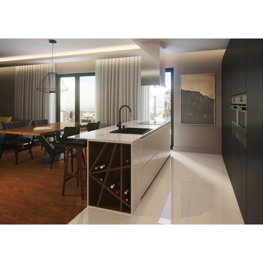 Deante BCA_B64M - Dřezová baterie ASTER černá/mosaz