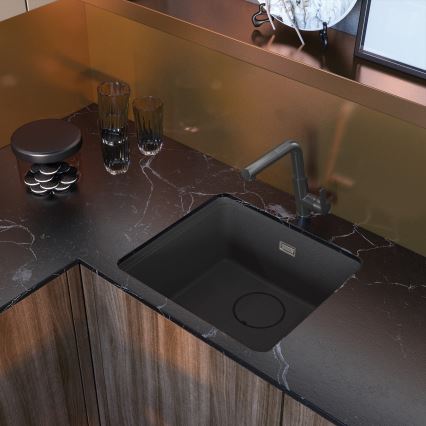 Deante BQS_D73M - Dřezová baterie s vytahovací sprškou SILIA titan