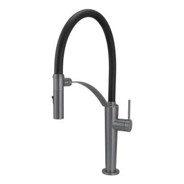 Deante BRC_D72M - Dřezová baterie s flexibilním ramínkem CORDA titan