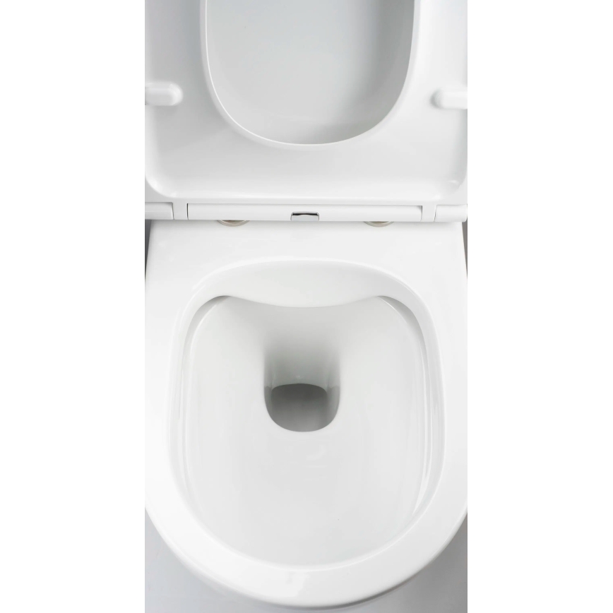 Deante CGRD6ZPW - Závěsné WC s prkénkem ROUND keramika/bílá