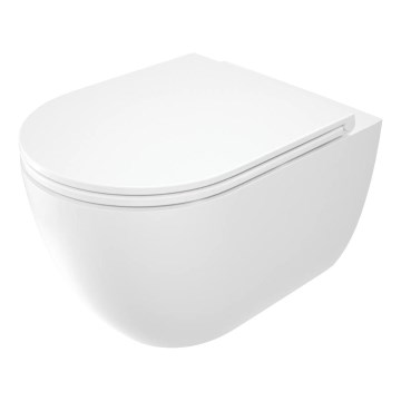 Deante CGRD6ZPW - Závěsné WC s prkénkem SoftClose ROUND keramika/bílá