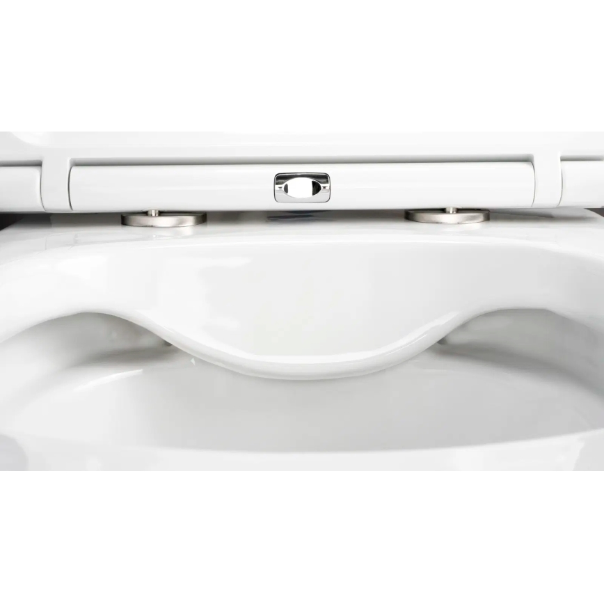 Deante CGRD6ZPW - Závěsné WC s prkénkem SoftClose ROUND keramika/bílá