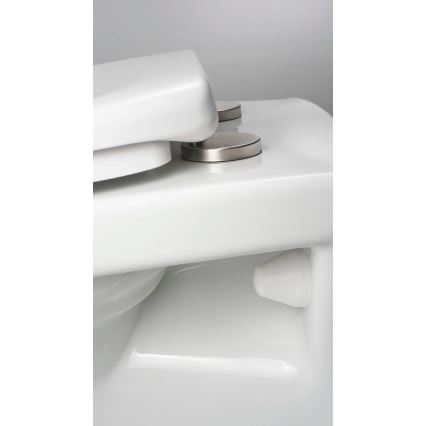 Deante CMOD6SPW - Závěsné WC s prkénkem SoftClose BORO keramika/bílá