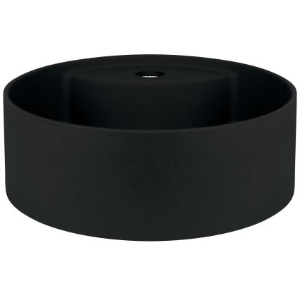 Deante CQS_NU4B - Umyvadlo na desku s otvorem pro baterii SILIA pr. 36 cm granit/černá