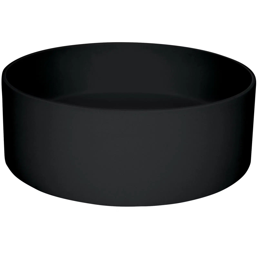 Deante CQS_NU4S - Umyvadlo na desku SILIA pr. 36 cm granit/černá
