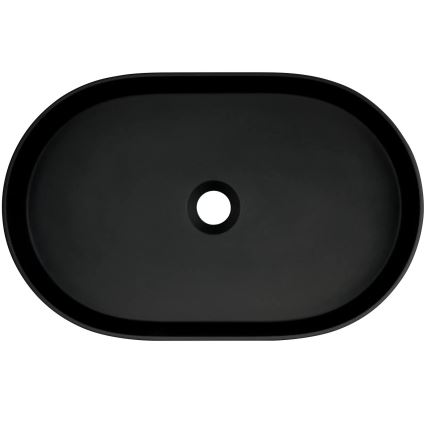 Deante CQS_NU6S - Umyvadlo na desku SILIA 35x55 cm granit/černá