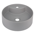 Deante CQS_SU4B - Umyvadlo na desku s otvorem pro baterii SILIA pr. 36 cm granit/metalicky šedá
