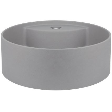 Deante CQS_SU4B - Umyvadlo na desku s otvorem pro baterii SILIA pr. 36 cm granit/metalicky šedá