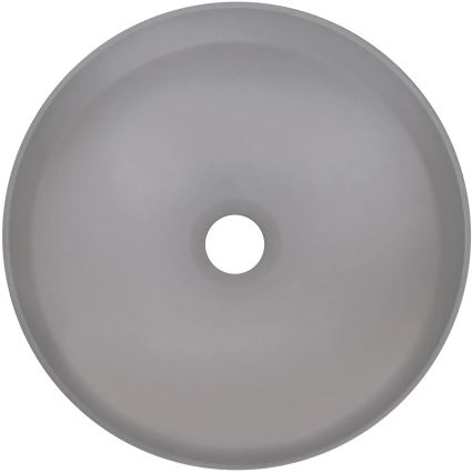 Deante CQS_SU4S - Umyvadlo na desku SILIA pr. 36 cm granit/metalicky šedá