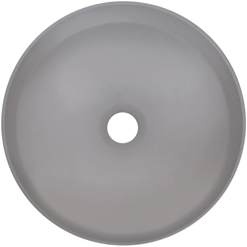 Deante CQS_SU4S - Umyvadlo na desku SILIA pr. 36 cm granit/metalicky šedá