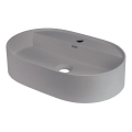 Deante CQS_SU6B - Umyvadlo na desku s otvorem pro baterii SILIA 35x55cm granit/metalicky šedá
