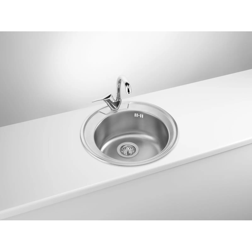 Deante ZHC_0813 - Kuchyňský dřez TWIST pr. 49 cm satin