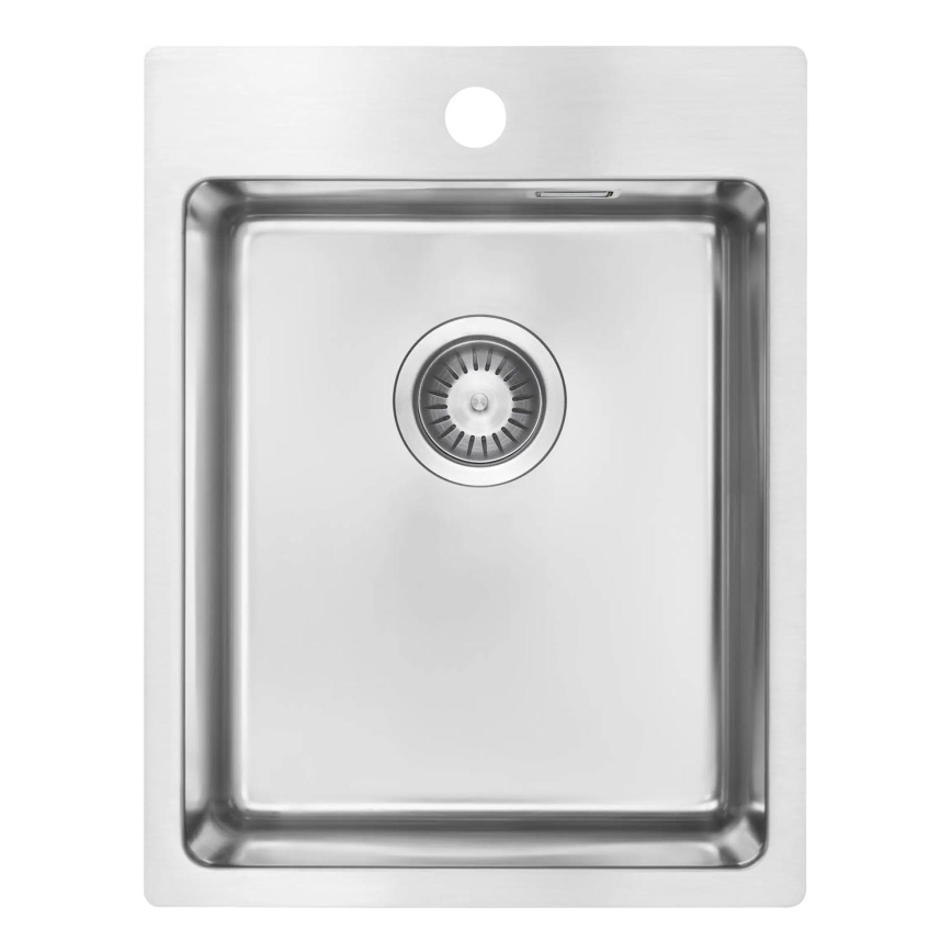 Deante ZPO_010E - Kuchyňský dřez OLFATO 50,5x39 cm kartáčovaná ocel