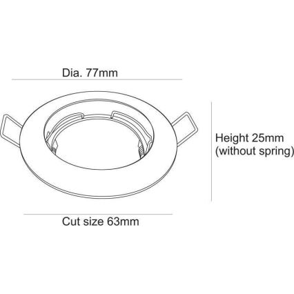 Deko-Light 120018 - Podhledové svítidlo RUND 1xGU5,3-MR16/35W/12V lesklý chrom
