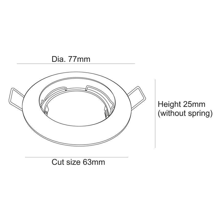 Deko-Light 120018 - Podhledové svítidlo RUND 1xGU5,3-MR16/35W/12V lesklý chrom