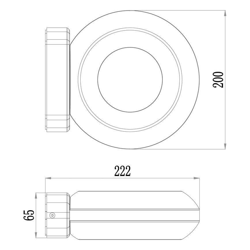 Deko-Light 731081 - LED Venkovní nástěnné svítidlo MUSCAE LED/13W/230V IP54 antracit