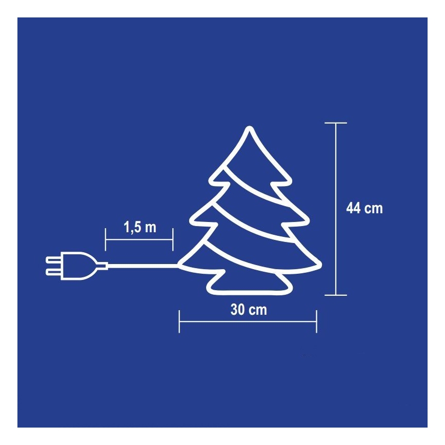 Dekorace do okna 35x0,84W/230V barevná