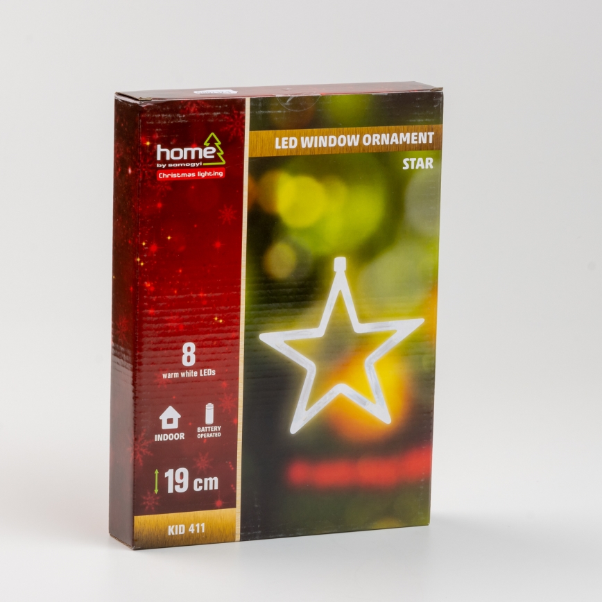 Dekorace do okna 8xLED/3xAA