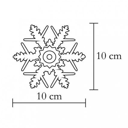 Dekorace do okna LED/2xCR2032