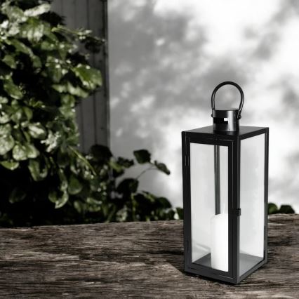 Dekorační lucerna 49 cm černá