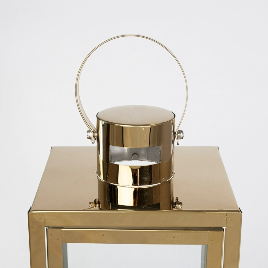 Dekorační lucerna 63 cm zlatá