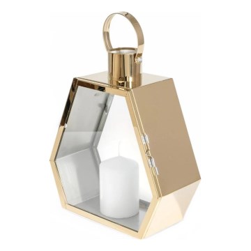 Dekorační lucerna TOWER 43 cm zlatá