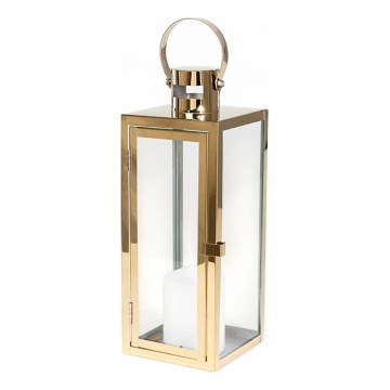 Dekorační lucerna TOWER 49 cm zlatá