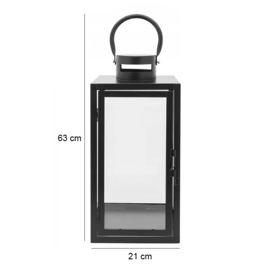 Dekorační lucerna TOWER 63 cm černá