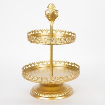 Dekorační podnos pr. 25,5 cm zlatá