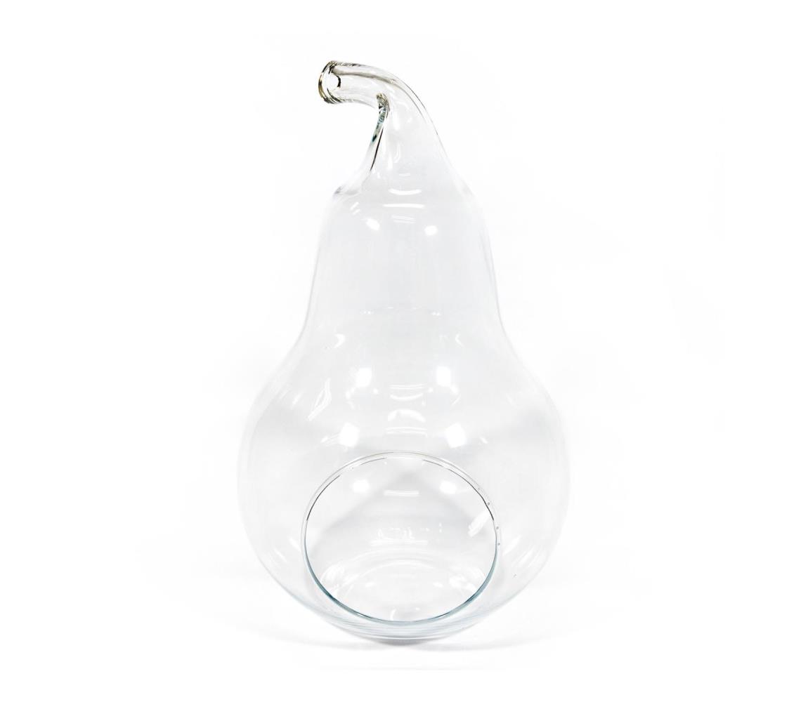 Výrobce po 1 ks Dekorační skleněná váza Hruška čirá KK01058