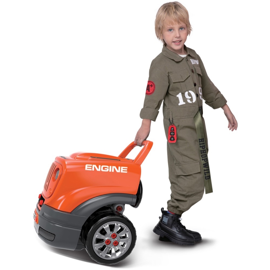 Dětská autodílna 3xAAA + 1xCR2025 oranžová/šedá