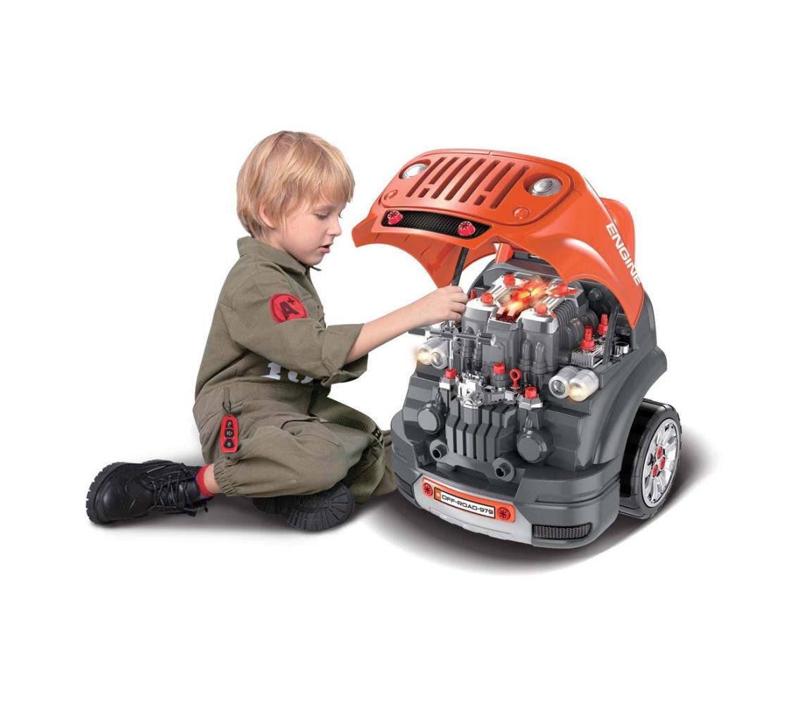 Buddy Toys Dětská autodílna oranžová/šedá FT0739