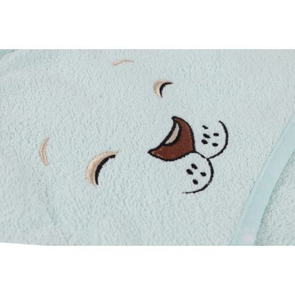 Dětská froté sada ASLAN - župan, ručník, žínka mint