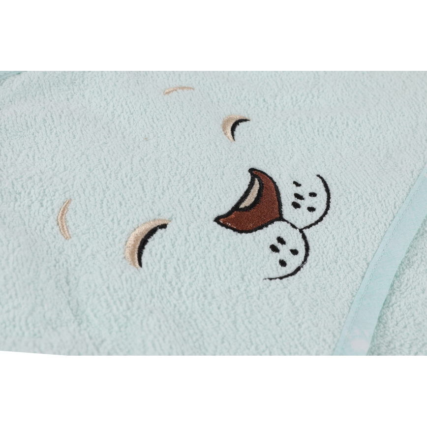 Dětská froté sada ASLAN - župan, ručník, žínka mint