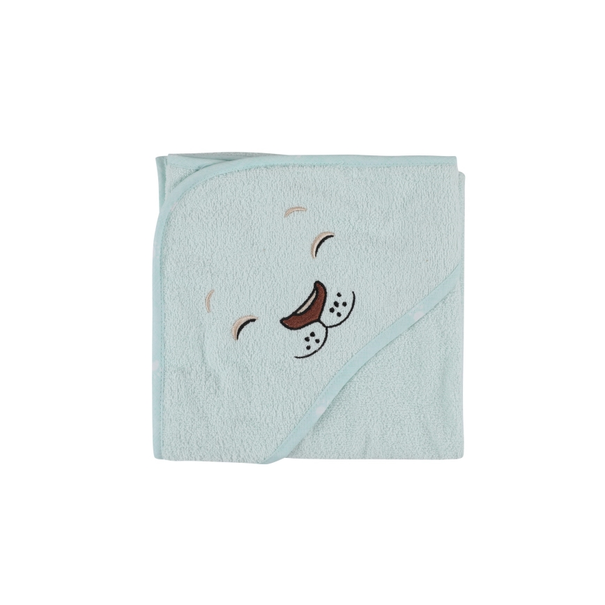 Dětská froté sada ASLAN - župan, ručník, žínka mint