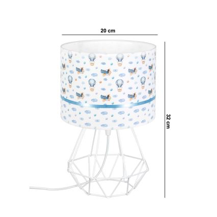 Dětská lampička PIKKI 1xE27/60W/230V modrá